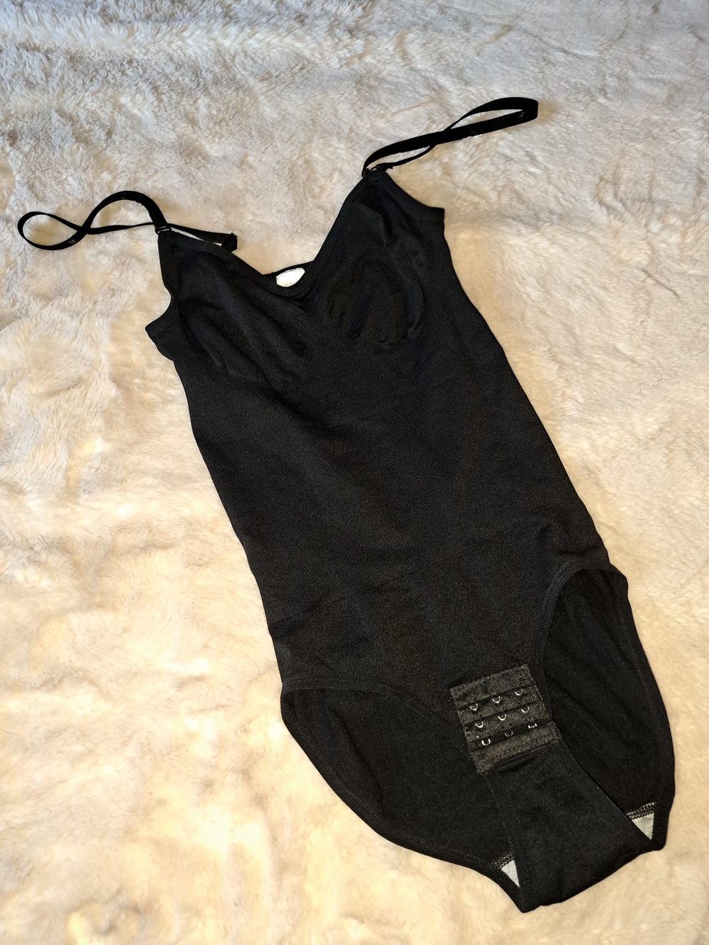 Black Shaping Bodysuit with Adjustable Straps NEW small
